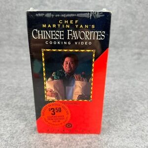 Chef Martin Yan Chinese Favorites VHS Sealed Kikkoman Cooking Video Vol 1